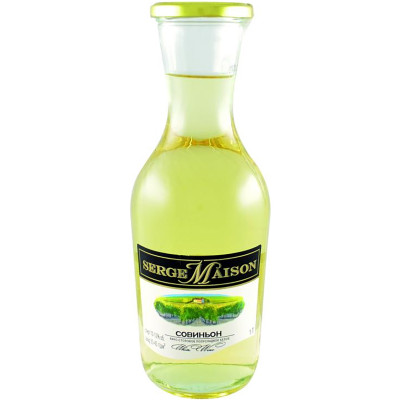 Вино Serge Maison Sauvignon белое полусладкое 10-12%, 1л