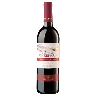 Вино Inkerman Бастардо красное сухое, 750мл