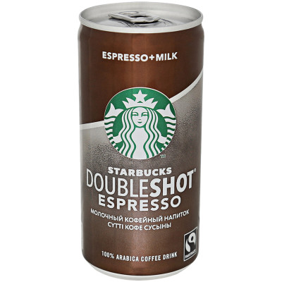 Напиток Starbucks DoubleshotEspresso кофейный 0%, 200мл