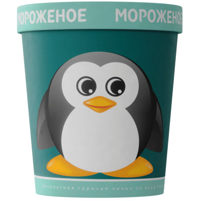 Мороженое 33 Пингвина Тройной Шоколад 15%, 330г