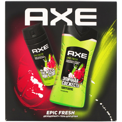 Подарочный набор Axe Epic Fresh Дезодорант, 150мл + Гель для душа, 250мл
