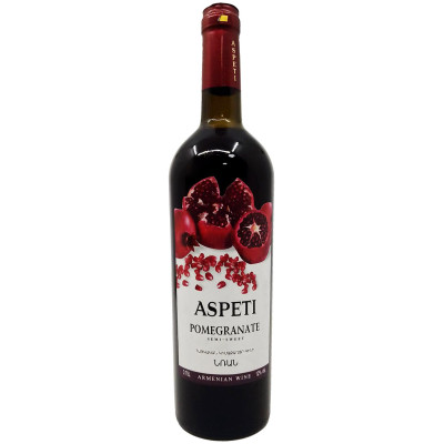Вино Aspeti Гранат красное полусладкое 12%, 750мл