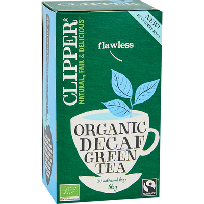 Чай Clipper зелёный без кофеина органический в пакетиках, 20х1.8г
