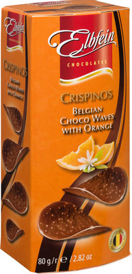 Шоколад молочный Elbfein Crispinos со вкусом апельсина, 80г