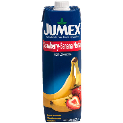 Нектар Jumex клубнично-банановый с подсластителем, 1л