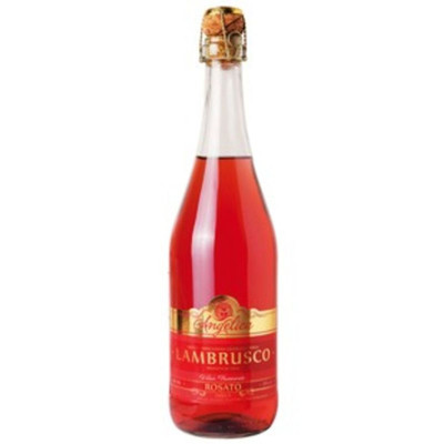 Вино игристое Angelica Ламбруско розовое полусладкое 8%, 750мл