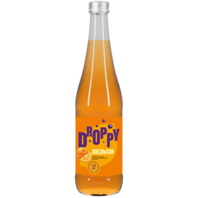 Напиток газированный Droppy Апельсин безалкогольный, 500мл