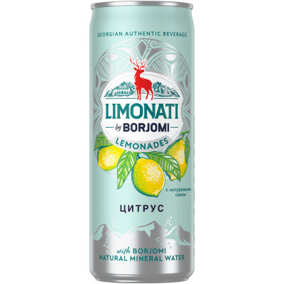 Напиток газированный Limonati By Borjomi цитрус, 330мл