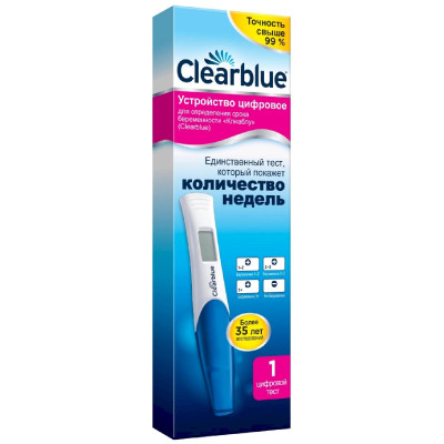 Тест Clearblue цифровой для определения срока беременности, 1шт