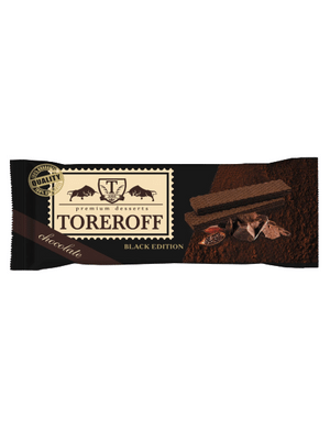 Вафли Toreroff Black Edition шоколадные, 160г