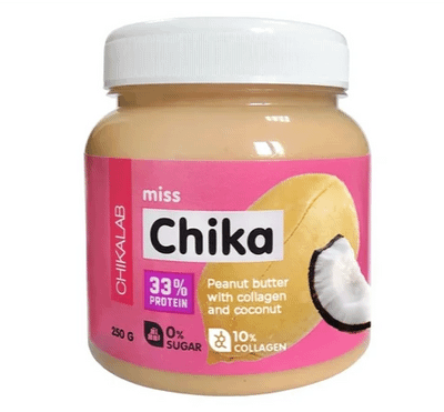 Паста арахисовая Chikalab Miss Chika c кокосом, 250г
