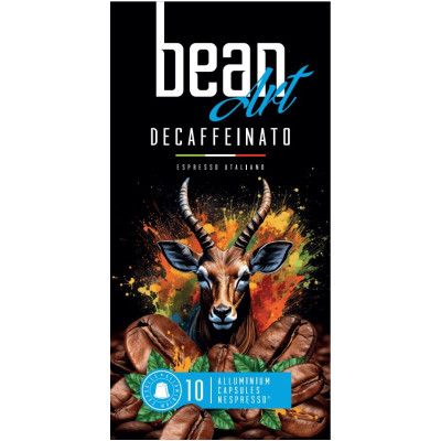 Кофе в капсулах Bean Art Decaffeinato жареный молотый без кофеина, 55г