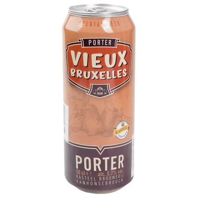 Напиток пивной Vieux Bruxelles Портер тёмный нефильтрованный 5.7%, 500мл