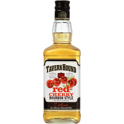 Настойка на основе виски Tavern Haund Bourbon Style красная вишня 35%, 500мл