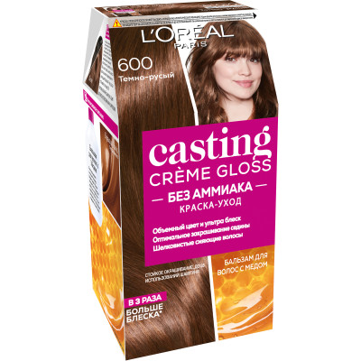 Краска для волос Casting Creme Gloss тёмно-русый 600