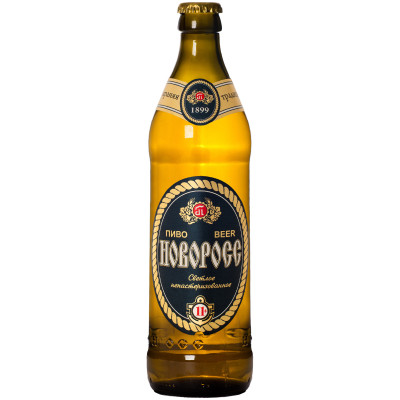 Пиво Новоросс 11+ светлое фильтрованное 4%, 500мл