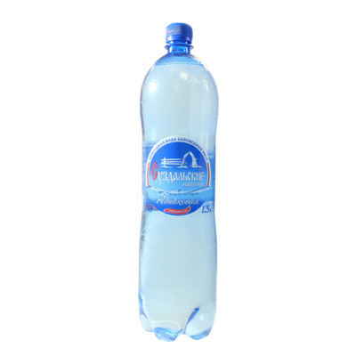 Вода Суздальские Напитки Прозрачная минеральная газированная, 1.5л
