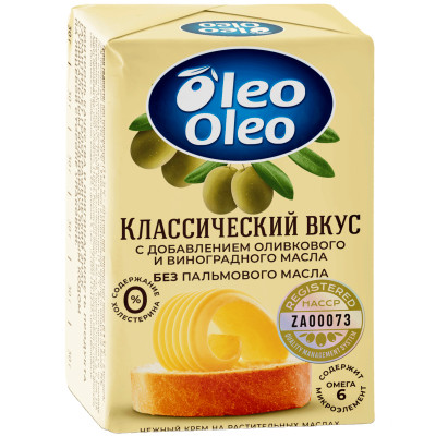 Крем Oleo Oleo на растительных маслах 82.5%, 180г