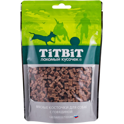 Косточки мясные Titbit с говядиной для собак, 145г