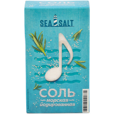 Соль Sea Salt морская поваренная пищевая, 500г
