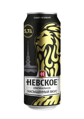 Пиво Невское Оригинальное светлое 5.7%, 450мл