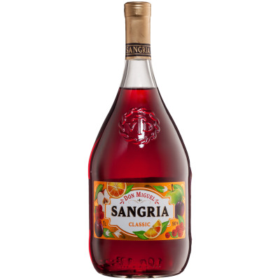 Вино плодовое Sangria Дон Мигель белая полусладкая 9%, 1л