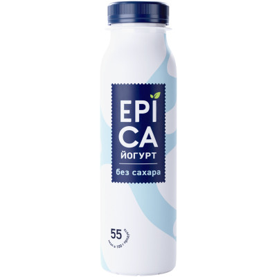 Йогурт Epica питьевой Натуральный 2.9%, 260мл