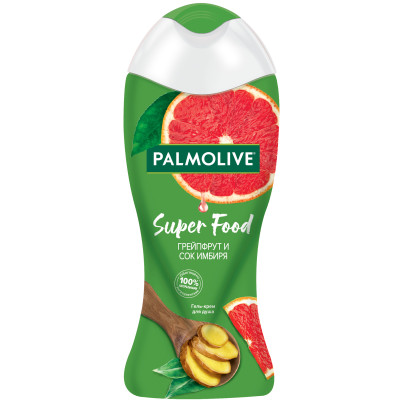 Гель-крем для душа Palmolive Super Food женский Грейпфрут и Сок Имбиря, 250мл