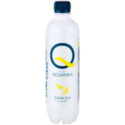 Напиток безалкогольный Aquanika лимон-кардамон негазированный, 500мл