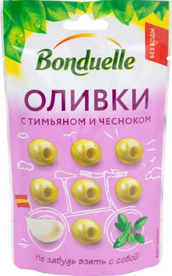 Оливки Bonduelle с тимьяном и чесноком, 70г