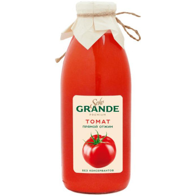 Сок Soko Grande томатный прямого отжима, 750мл