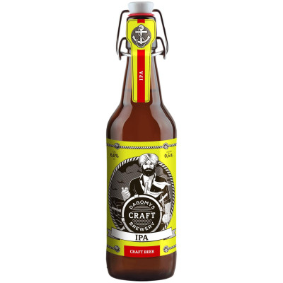 Пиво Dagomys Craft Brewery ИПА светлое фильтрованное 6%, 500мл