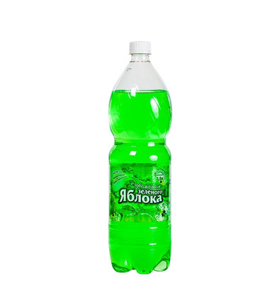 Напиток безалкогольный Shifasu Зелёное яблоко газированный, 1.5л