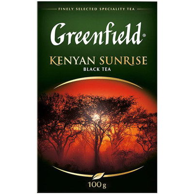 Чай Greenfield Kenyan Sunrise чёрный байховый, 100г