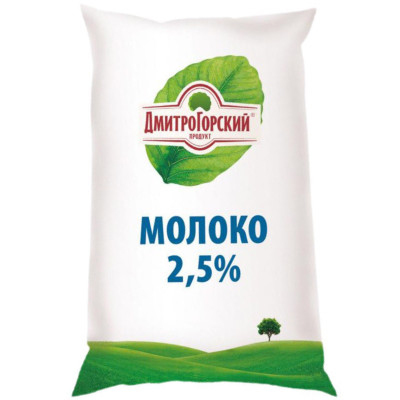 Молоко Дмитрогорский Продукт пастеризованное 2.5%, 900мл