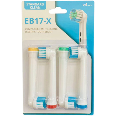 Насадки сменные EB17-X для электрической зубной щетки, 4шт