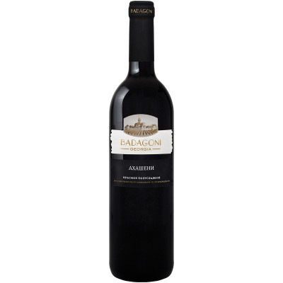 Вино Badagoni Akhasheni красное полусладкое 10-12%, 750мл