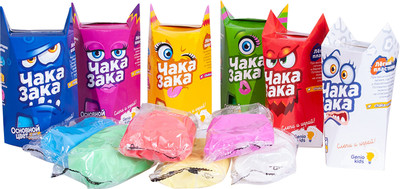 Пластилин лёгкий Genio Kids Чака-Зака для детской лепки в ассортименте TA1790, 40г