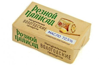 Масло сливочное Резной Палисад Крестьянское 72.5%, 160г