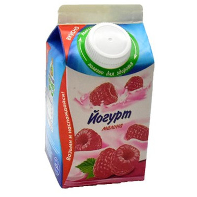 Йогурт Молочный фермер Малина фруктовый 2.5%, 450г