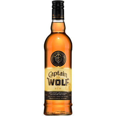 Напиток спиртной ромовый Captain Wolf 35%, 500мл