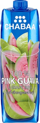 Сок Chabaa розовая гуава-виноград, 1л
