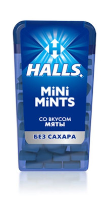 Конфеты Halls Mini Mints без сахара со вкусом мяты, 12.5г