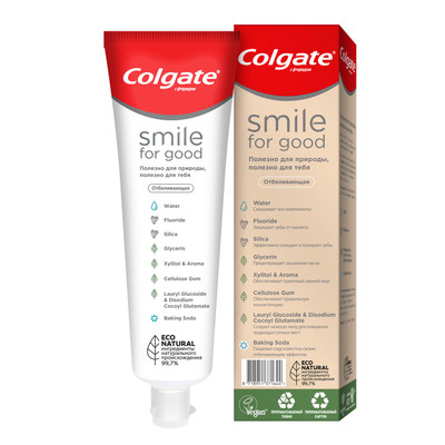 Зубная паста Colgate Smile For Good отбеливающая, 75мл