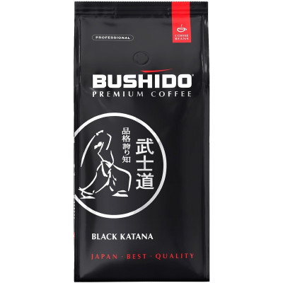 Кофе Bushido Black Katana в зёрнах, 1кг