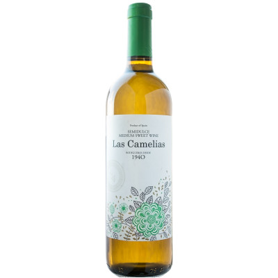 Вино Las Camelias Bianco белое полусладкое 11%, 750мл