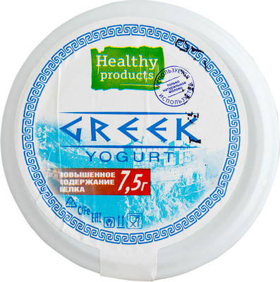 Йогурт Полезные Продукты греческий земляника 0%, 165г