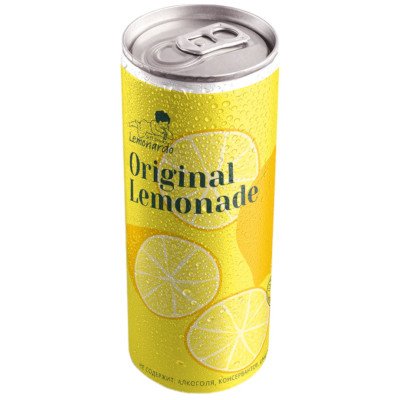Напиток газированный Lemonardo Лимонад безалкогольный сокосодержащий, 330мл