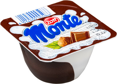 Десерт молочный Zott Monte шоколад-орех 13.3%, 55г
