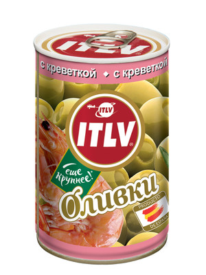 Оливки ITLV с креветками, 300г